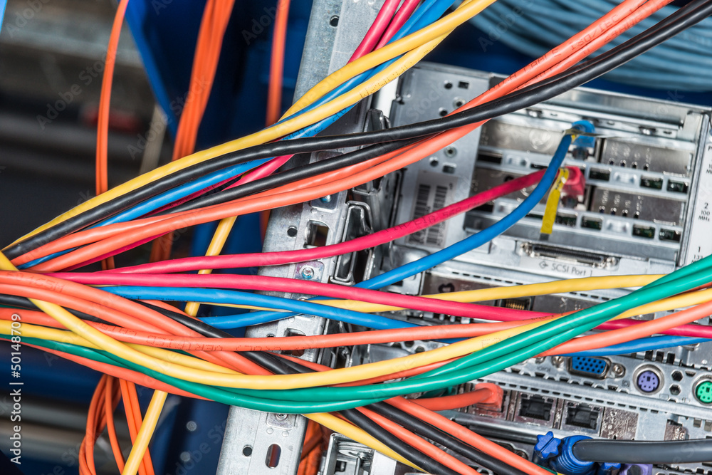 network hub and patch cables network hub and patch cables