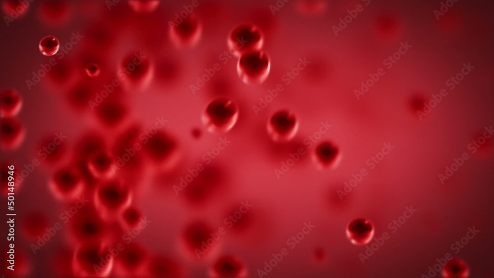 red glass spheres loopable background