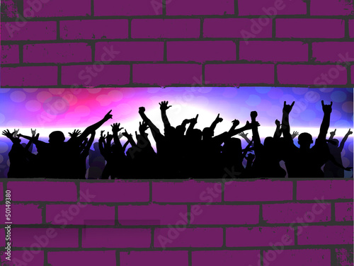 Party people vector background