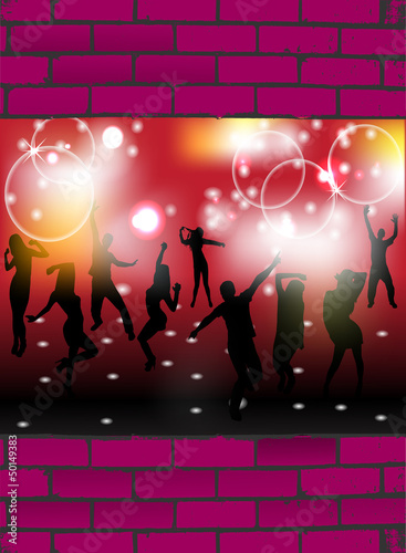 Party people vector background