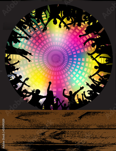 Party people vector background