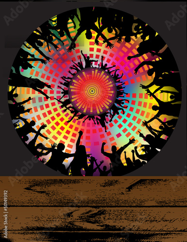 Party people vector background