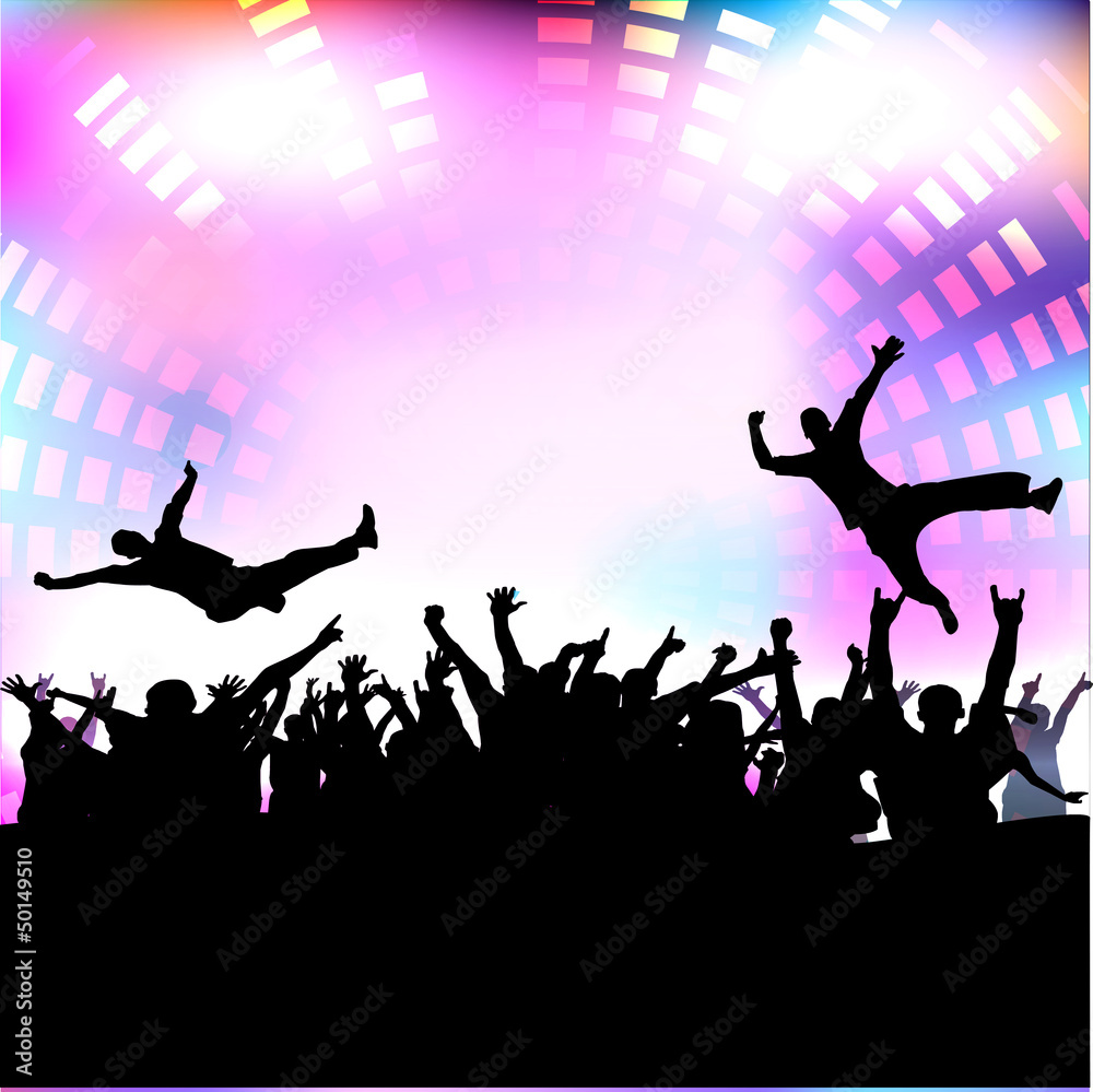 Party people vector background Party people vector background