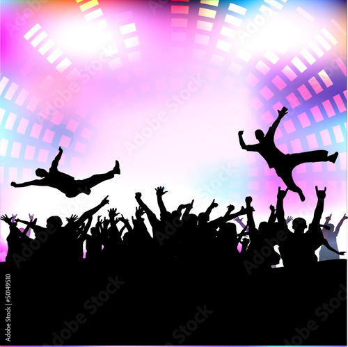 Party people vector background