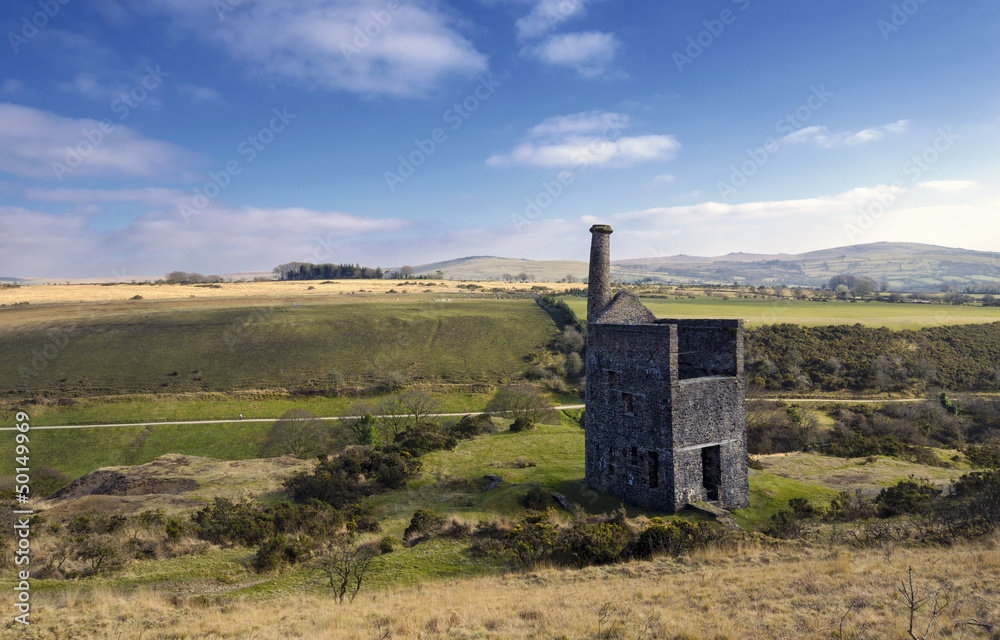 The ruins of Wheal Betsy Engine House in Devon The ruins of Wheal Betsy Engine House in Devon