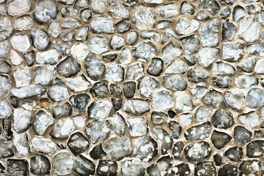 Flint stone wall Flint stone wall