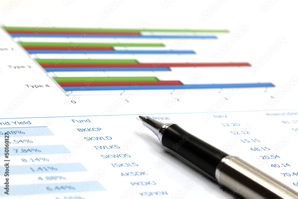 business chart showing business chart showing