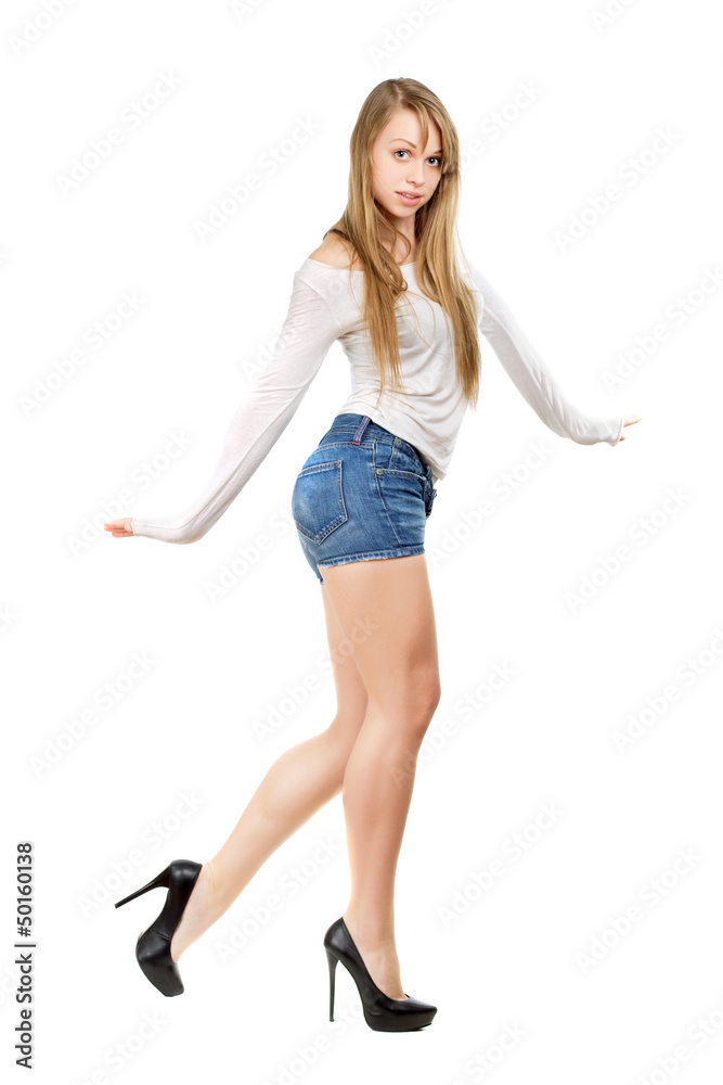 Fototapeta premium Young woman dancing