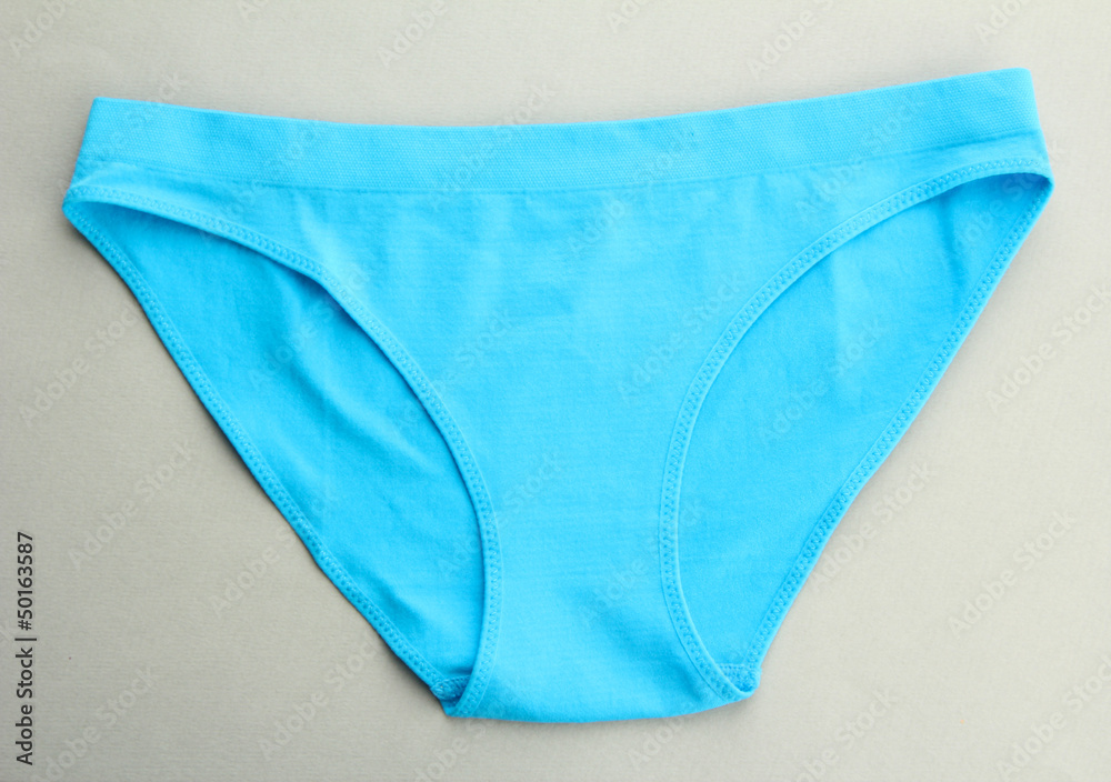 Womans panties, on grey background