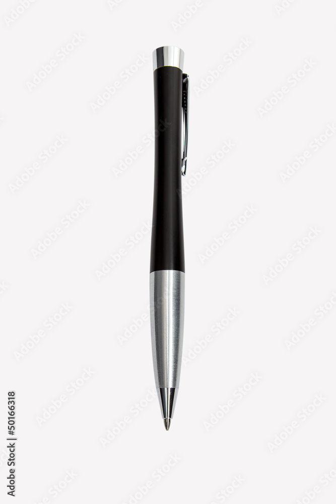 Isolated black pen with path Isolated black pen with path