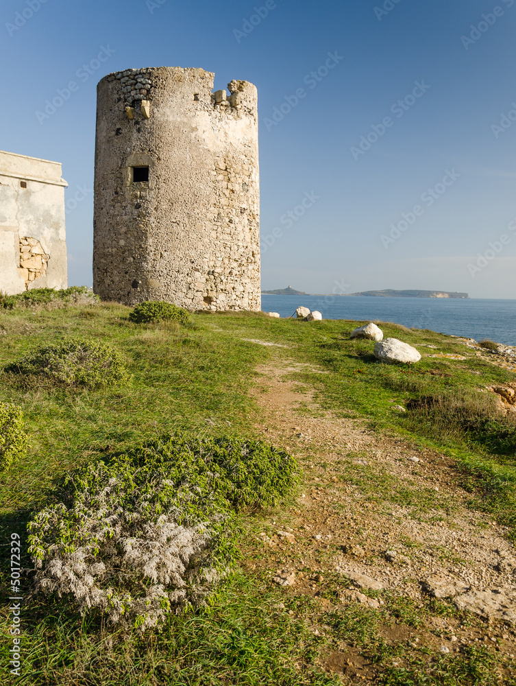 Sardegna, Cabras (Or), torre spagnola di Seu
