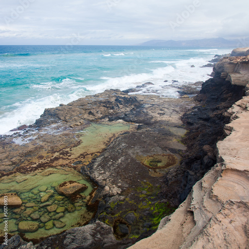 Eroded west coast of Fuerteventura