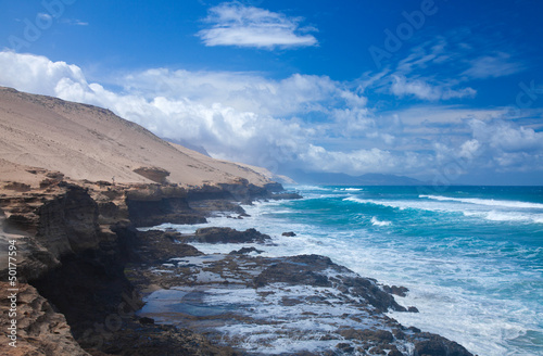 Eroded west coast of Fuerteventura