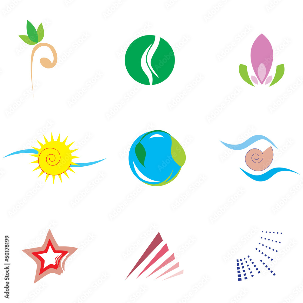 Abstract & Nature Logo Set Abstract & Nature Logo Set