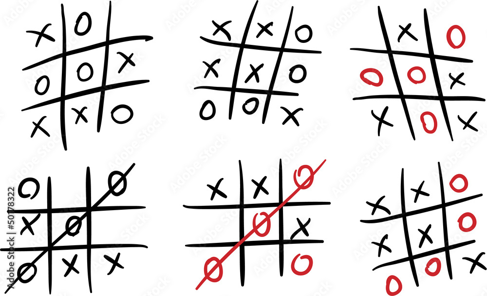 Крестики нолики тату эскиз