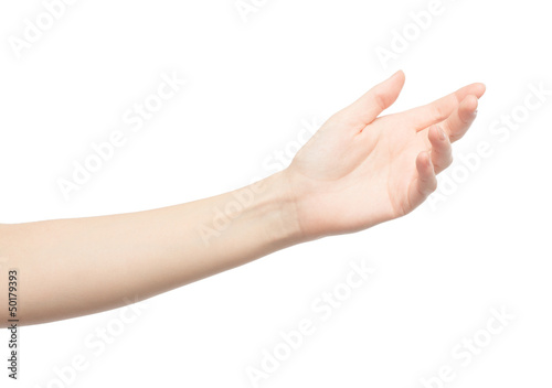 Woman's hand holding something