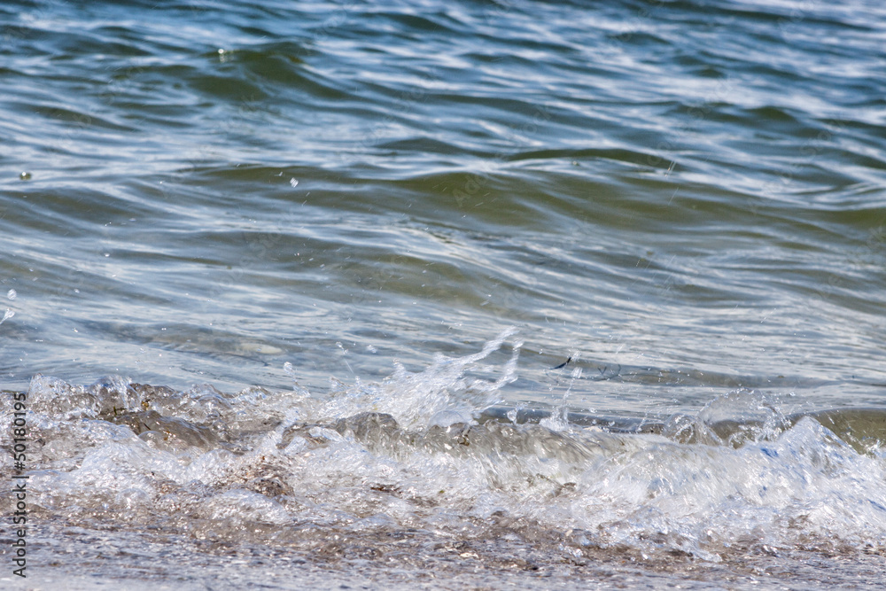 Fototapeta premium Summer landscape with sea