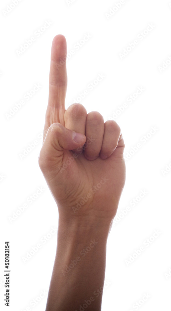 Hand, the index finger Hand, the index finger