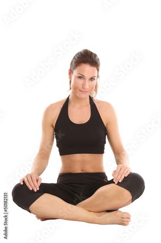 Frau beim Yoga