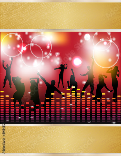Party people vector background