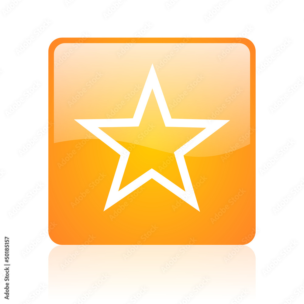 star orange square glossy web icon star orange square glossy web icon
