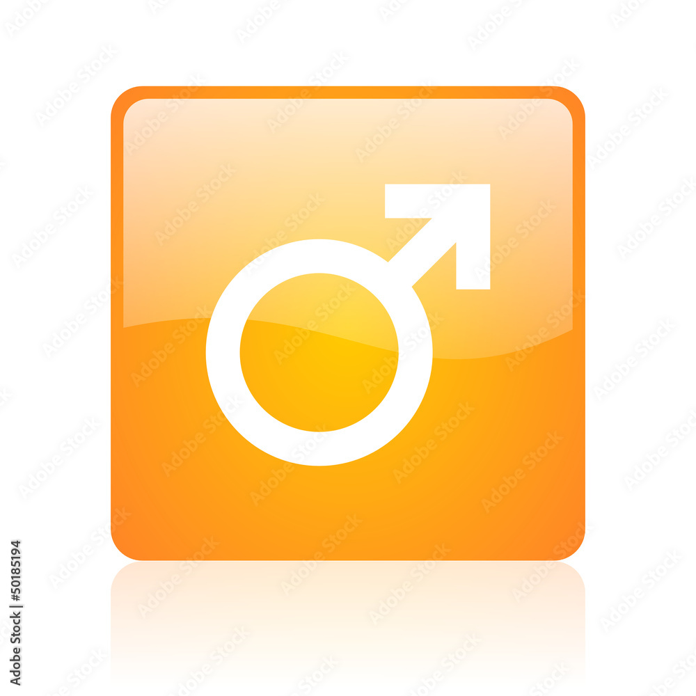 sex orange square glossy web icon sex orange square glossy web icon