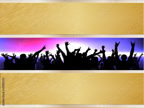 Party people vector background