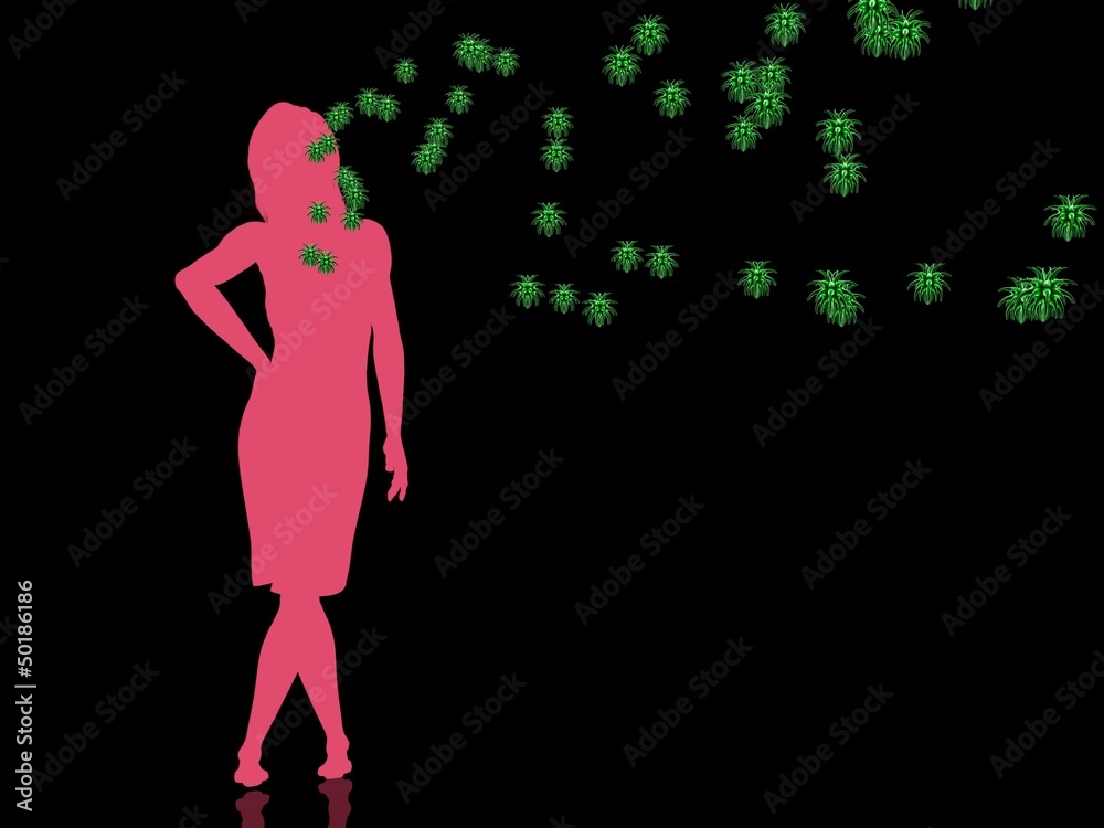 Human virus infection medical symbol Human virus infection medical symbol