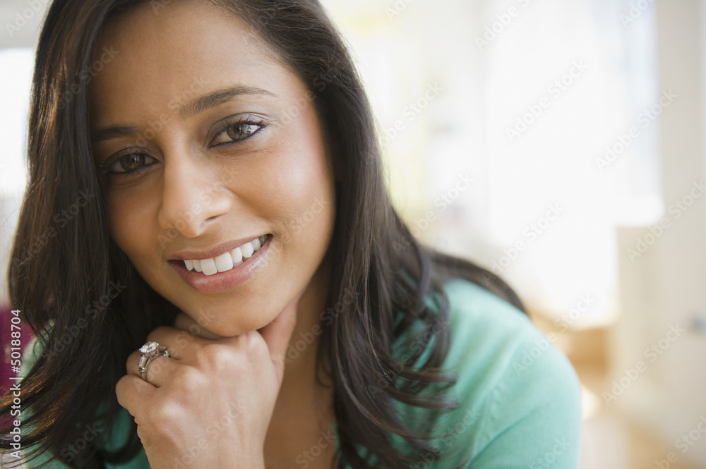 Smiling mixed race woman Smiling mixed race woman