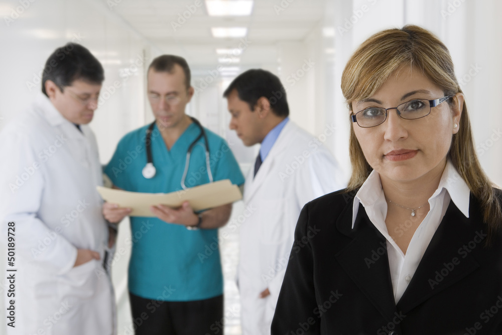 Hispanic medical professionals in hospital Hispanic medical professionals in hospital