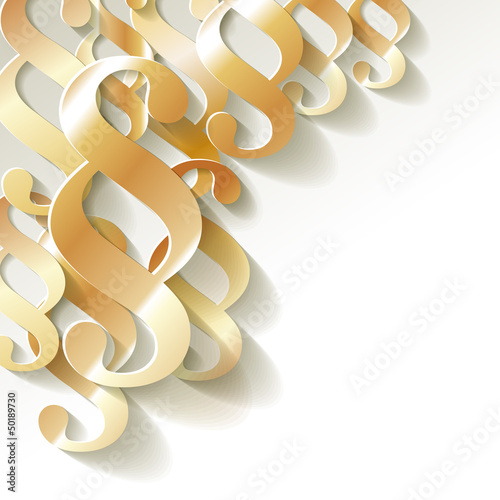 Paragraf Papier Muster Hintergrund GOLD