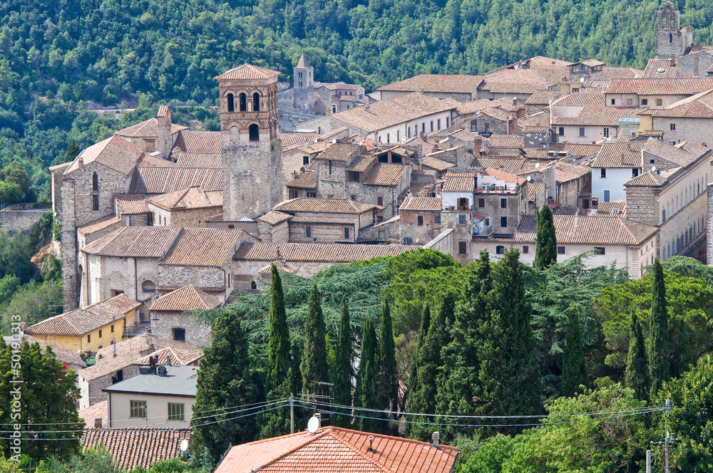 Panoramic view of Narni. Umbria. Italy.