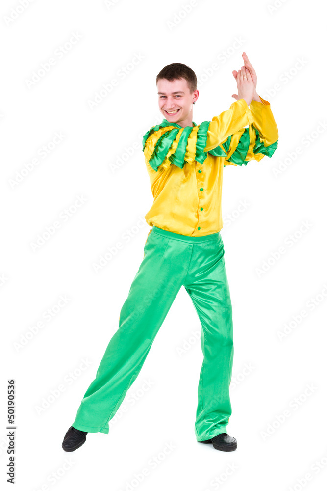 beautiful carnival dancer man posing beautiful carnival dancer man posing