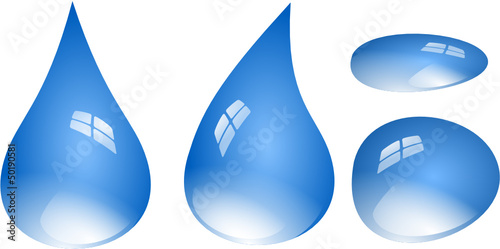 Wassertropfen Set