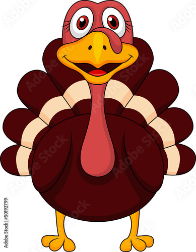 Cute turkey cartoon