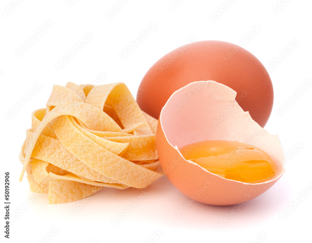 Italian egg pasta fettuccine nest