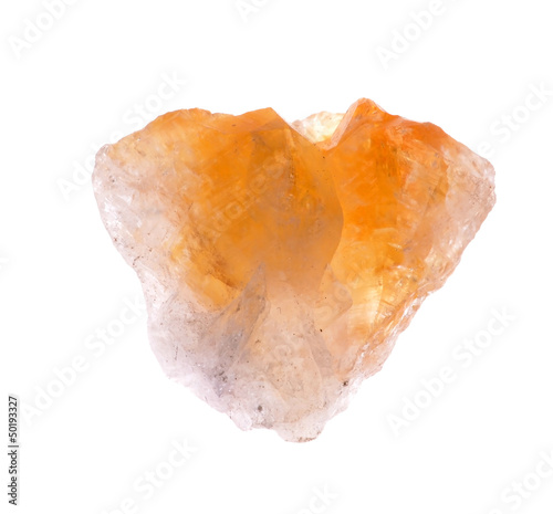 citrine gemstones pieces isolated