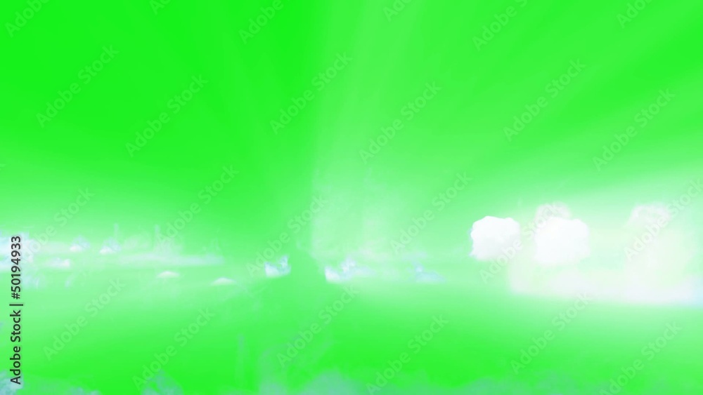 Smoke cloud explosions with green screen Smoke cloud explosions with green screen
