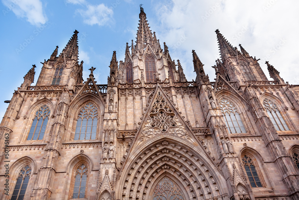 Gothic Catholic Barcelona Cathedral Catalonia