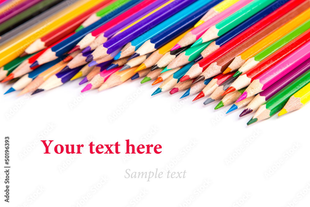 Fototapeta premium Colour pencils isolated