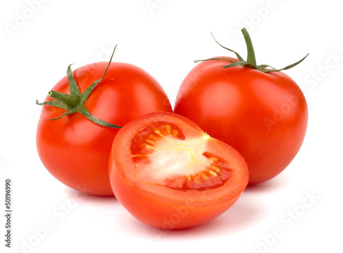 Ripe Tomato isolated on white background