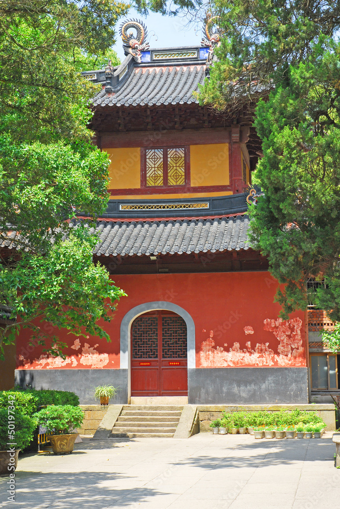 China, PutuoShan Buddhist sanctuary island Fayu temple
