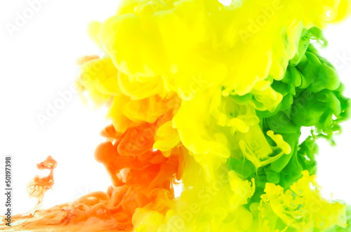 Liquid color in motion-abstraction