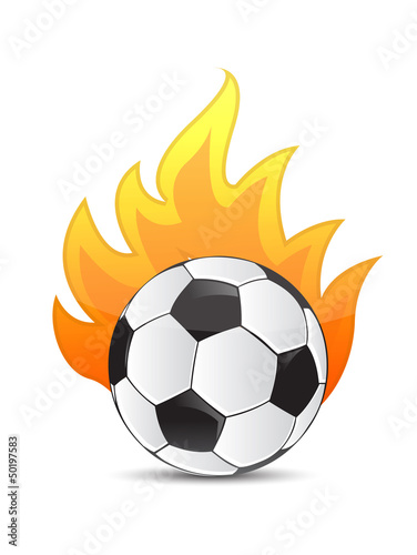 soccer Ball in fire