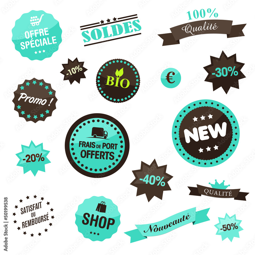 Kit stickers e-commerce