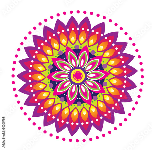 Colorful Indian pattern