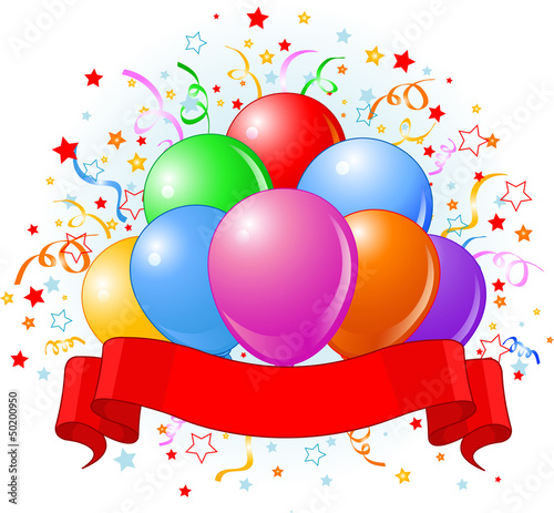 Birthday balloons design