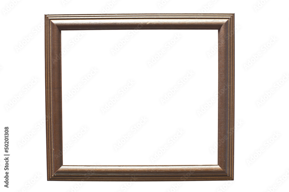 brown frame on isolate brown frame on isolate
