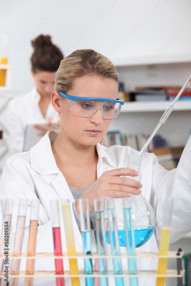 Woman working in a laboratory Woman working in a laboratory