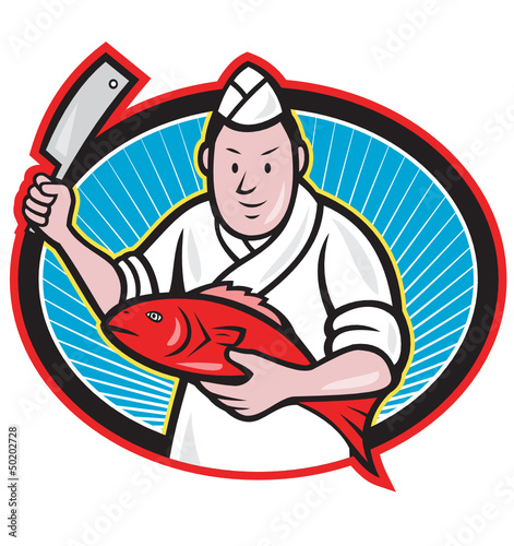 Japanese Fishmonger Butcher Chef Cook